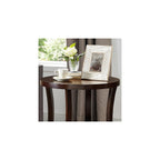 Sharkjm 23.3 in Round End Table with Lower Shelf, Espresso - product image 3