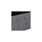 Sharkjm 43 in Folding Storage Ottoman Bench with Divider, Dark Gray - product image 2
