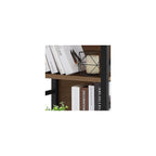 Sharkjm 27.6 in 3-Tier Small Bookcase with Backboard, Rustic Brown - product image 3