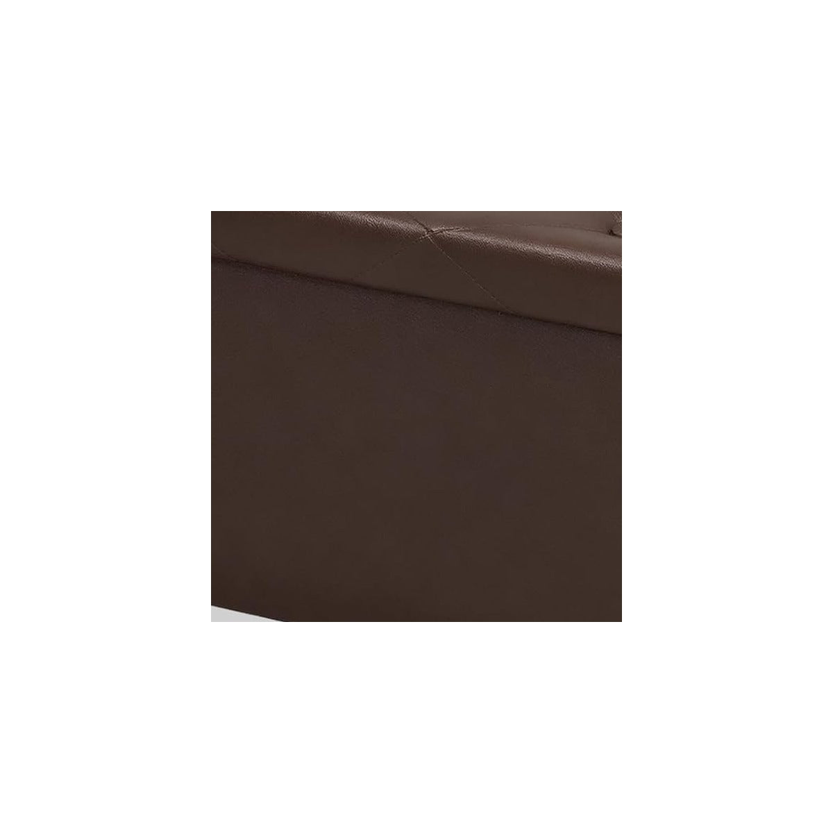 GLAXYFUR 30 Inches Storage Ottoman Bench with Wooden Legs, Faux Leather Folding Ottoman Foot Rest, Storage Bench fo - source derived closeup
