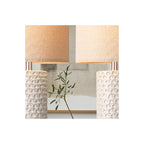 Sharkjm 23 in Ceramic Table Lamps, Set of 2, Beige and White - product image 3