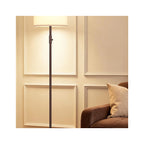 Sharkjm 60 in Dimmable Floor Lamp with Linen Shade and LED Bulb, Brown - product image 2