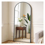 Sharkjm 64 x 21.5 in Arched Full-Length Floor Mirror with Stand, Black - product image 1
